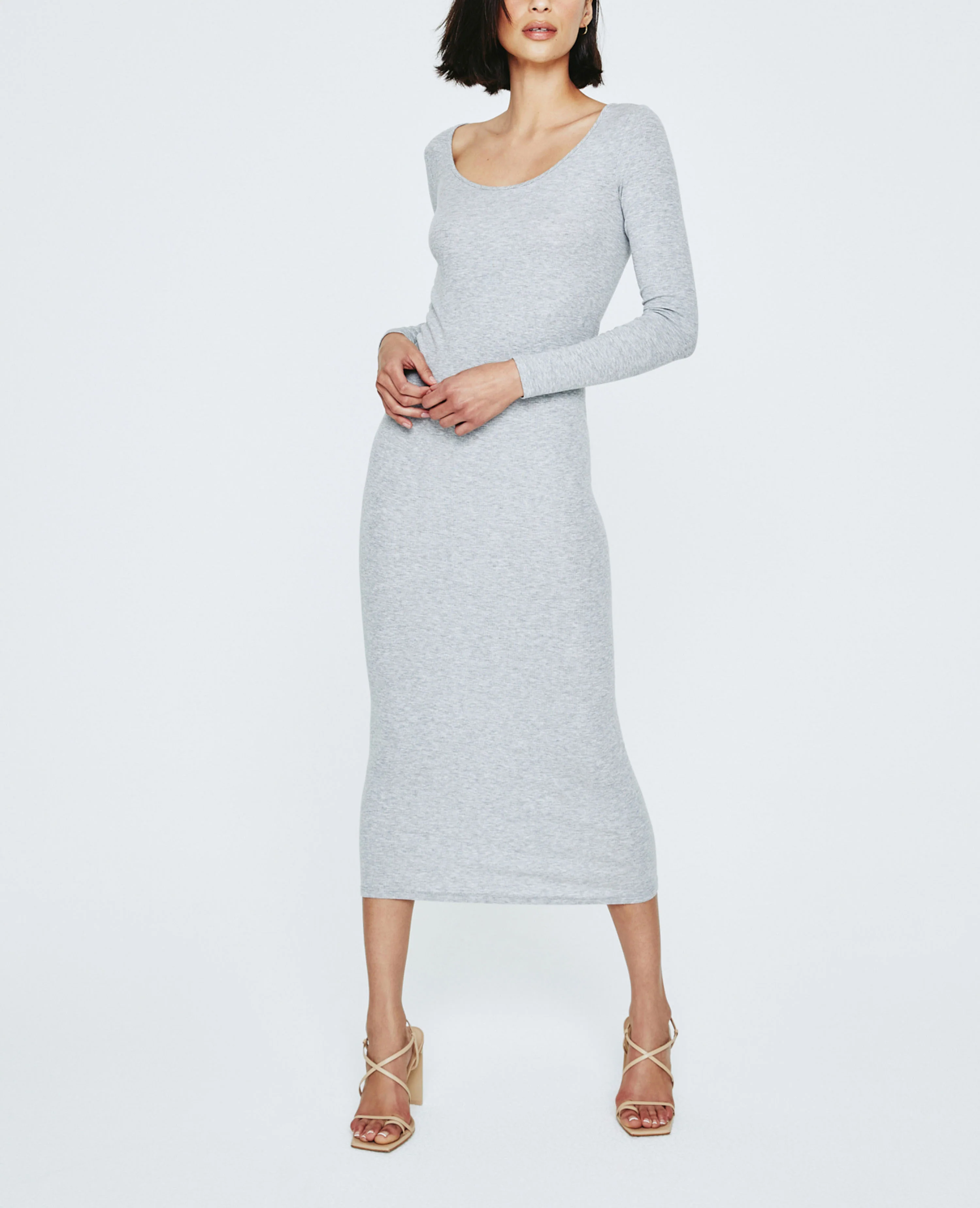 Angela Long Sleeve Ballet Neck Dress