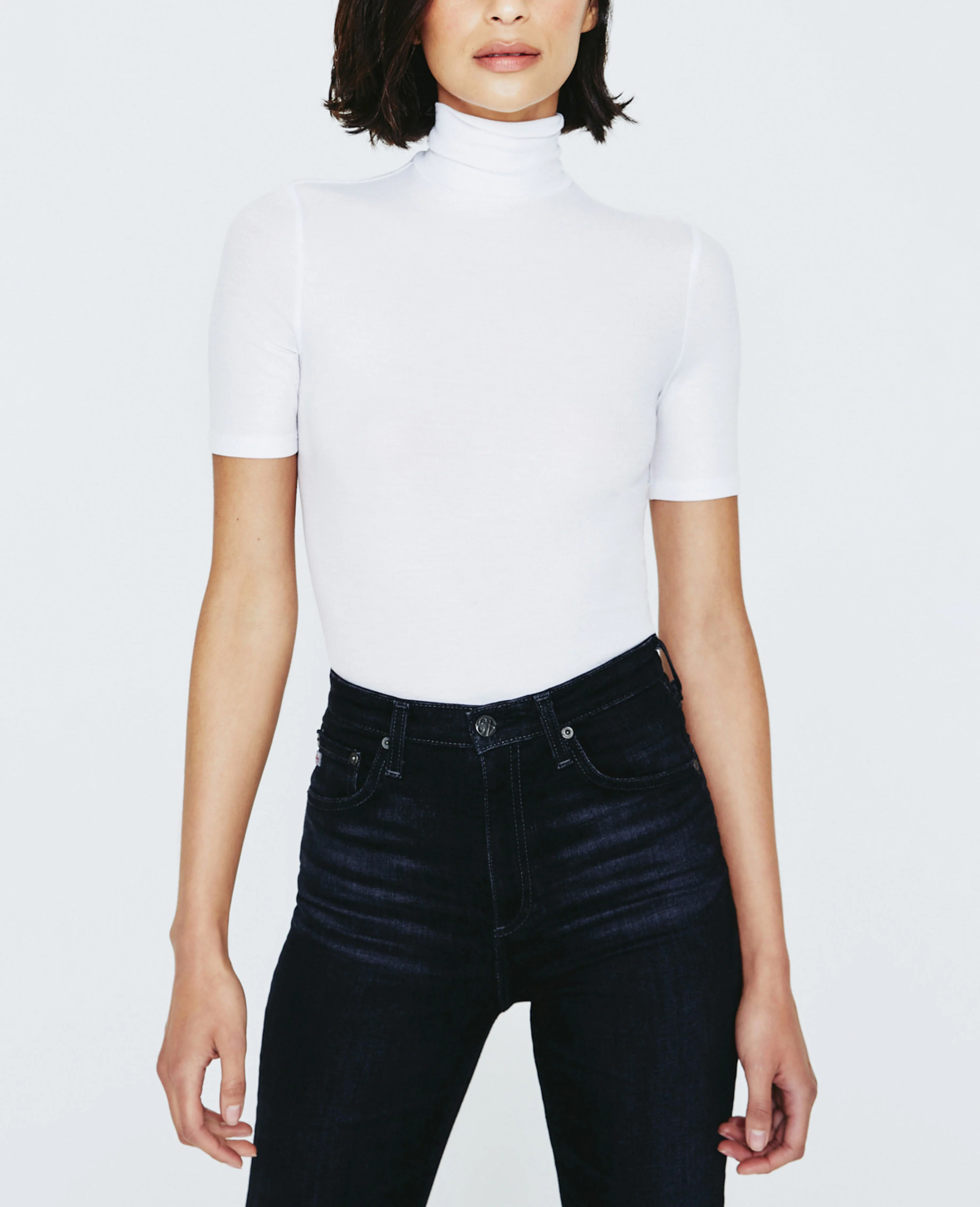 Edie Short Sleeve Turtleneck