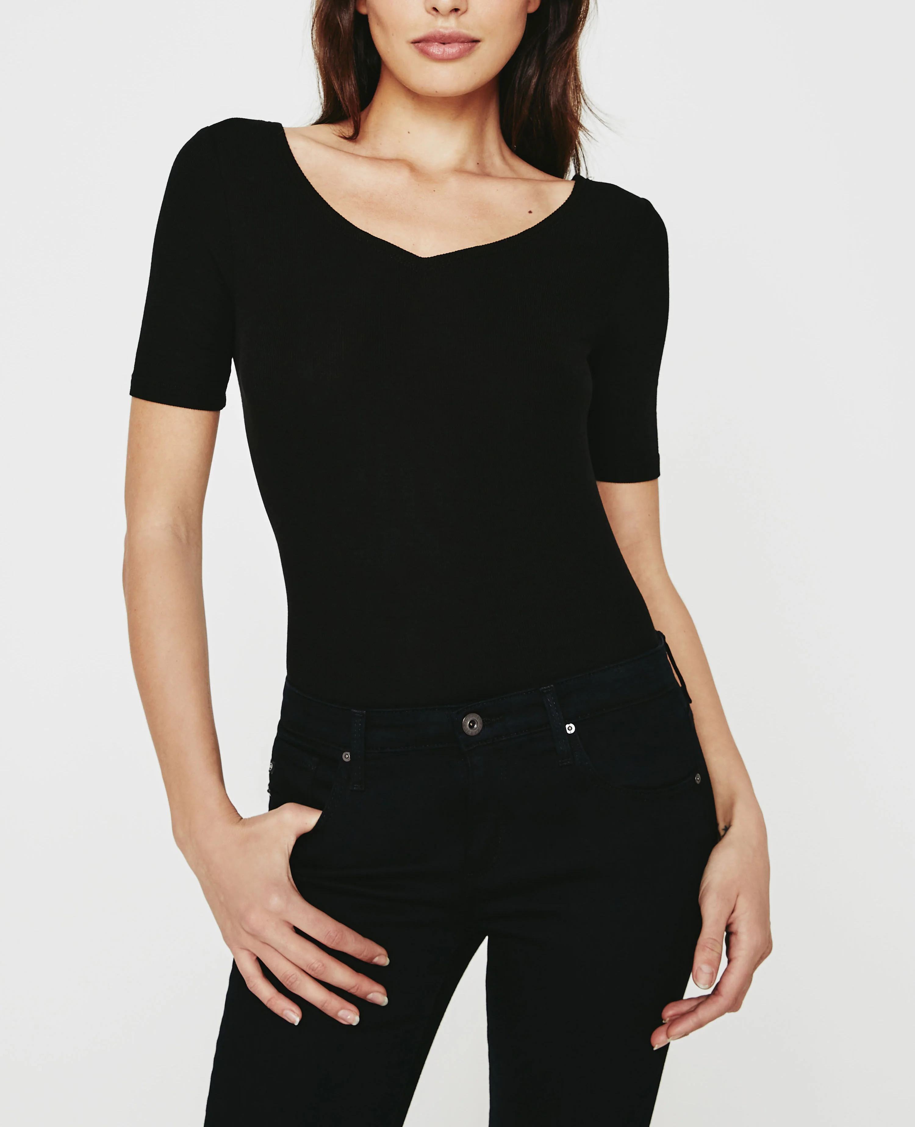 Marilyn Short Sleeve V-Neck Tee
