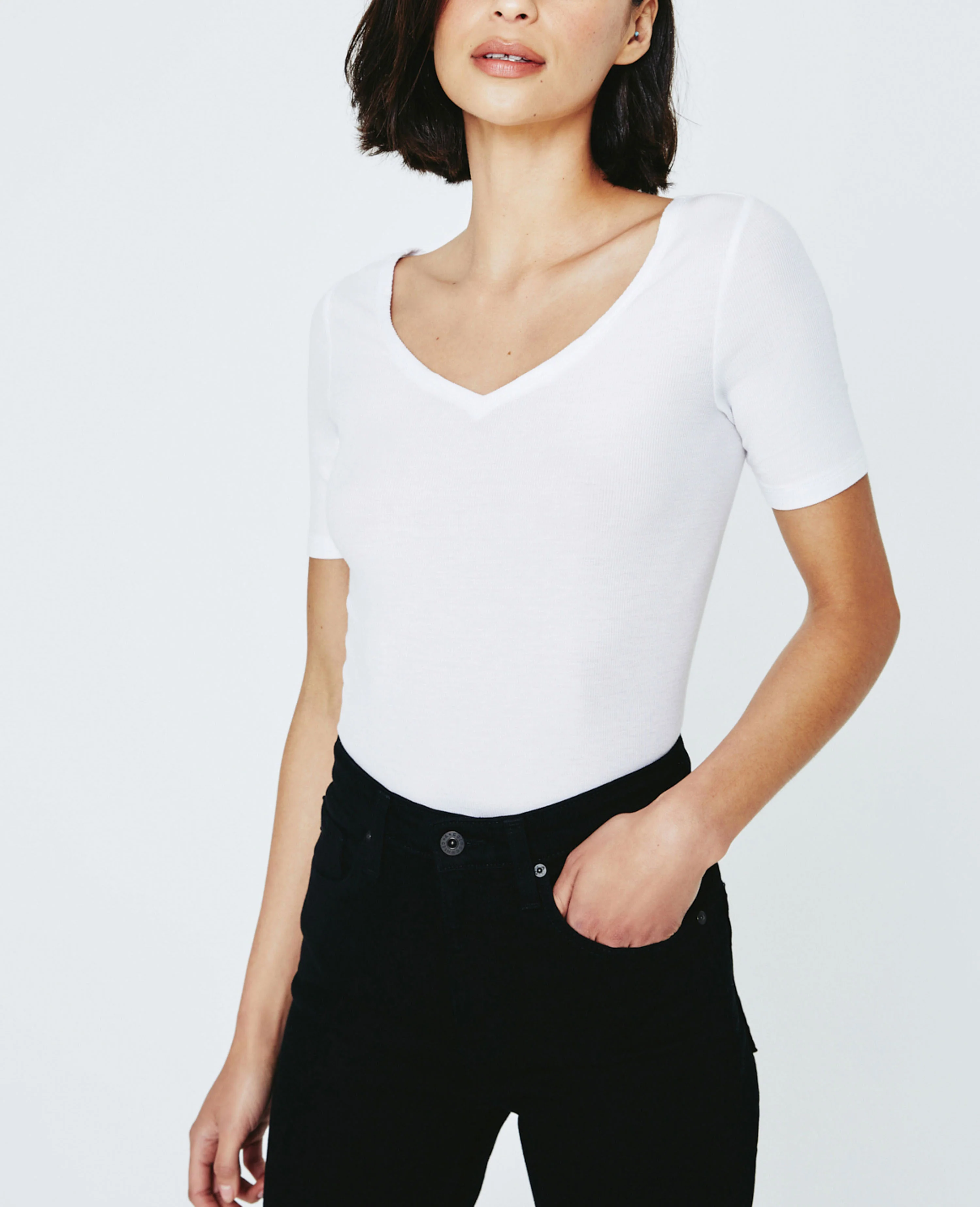 Marilyn Short Sleeve V-Neck Tee