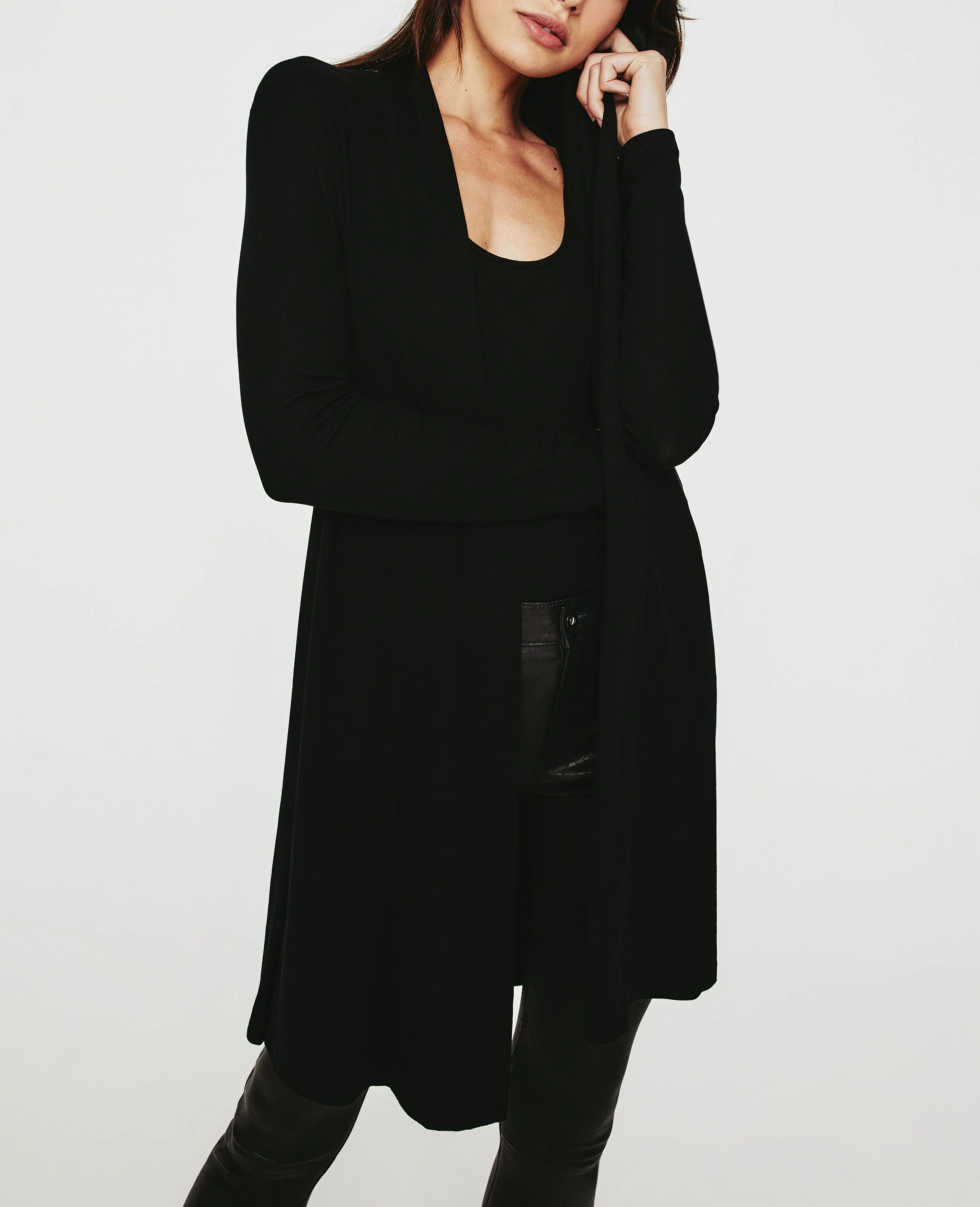 Sophie Extended Shawl Cardigan - Image 3